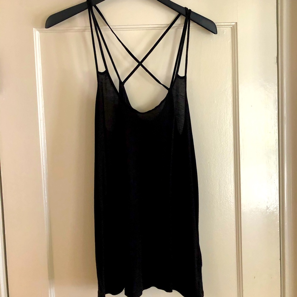 Black Thin Strap Top